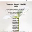 Führungen über die Friedhöfe 2026