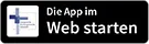 Schaltfläche: Die App im Web starten. (Zeigt Kreuz-Logo).